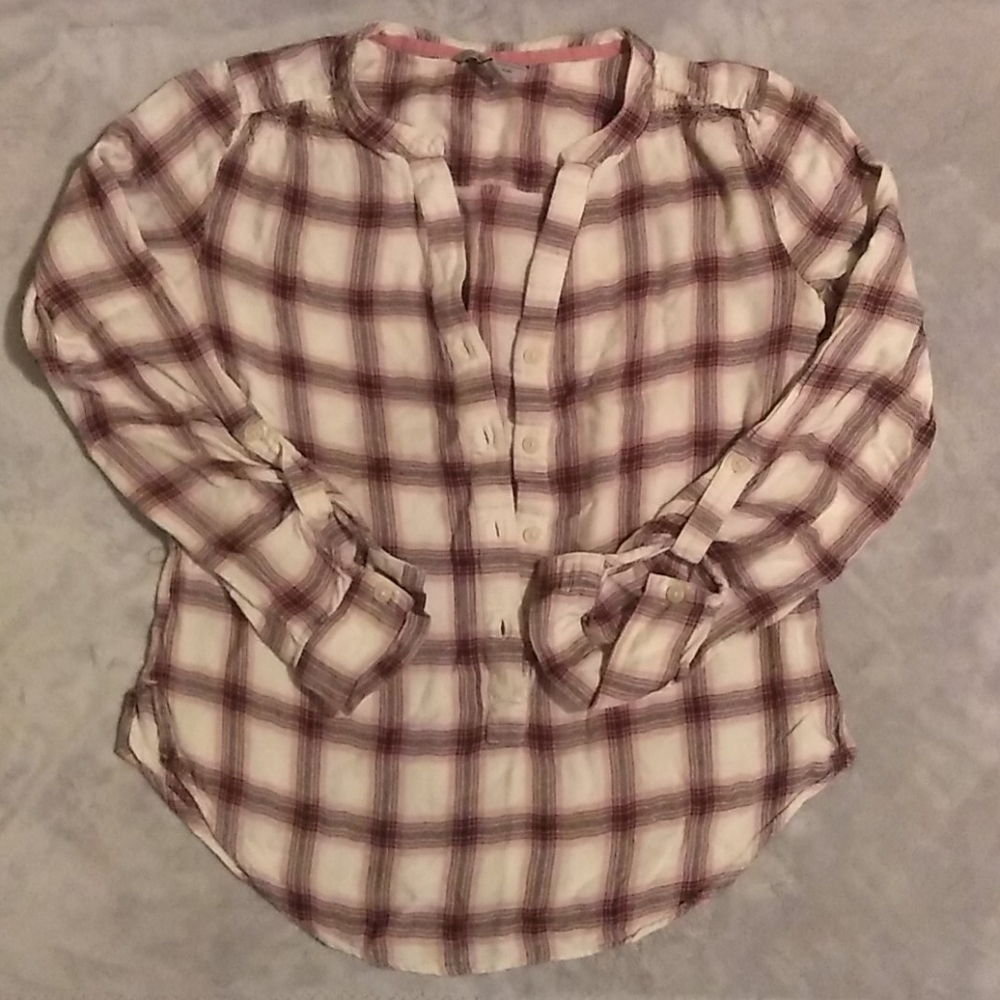 Bass Plaid blouse